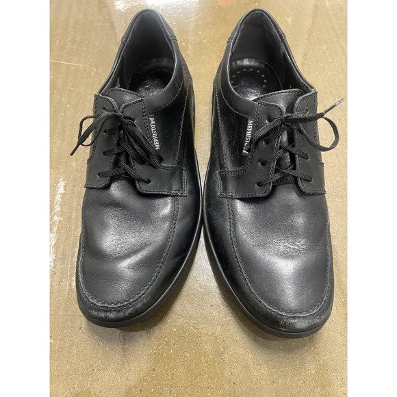 Mephisto Mens Size 13 Black Leather Lace Up Walking Oxford Shoes Portugal — photo 2